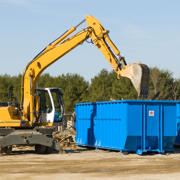 what are the rental fees for a residential dumpster in Belvidere Center VT